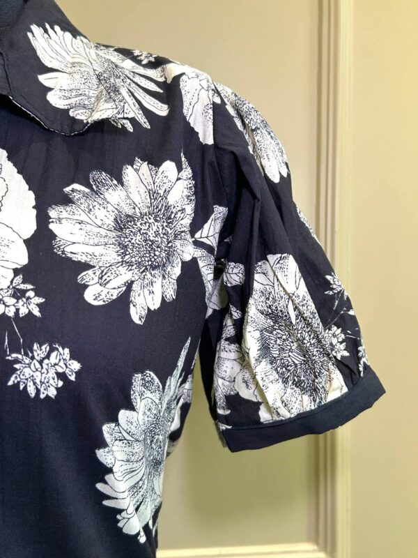 Black Blossom Midi Dress - Image 6