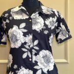 Black Blossom Midi Dress - Image 3