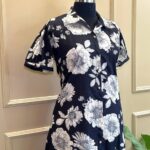 Black Blossom Midi Dress - Image 2
