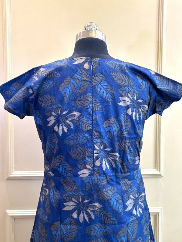 Midnight Petal Pleated Dress - Image 5