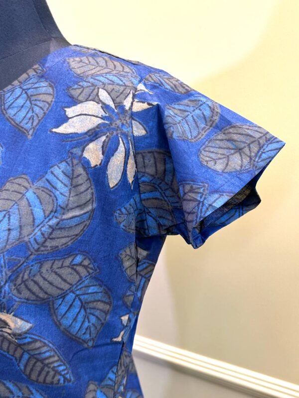 Midnight Petal Pleated Dress - Image 7