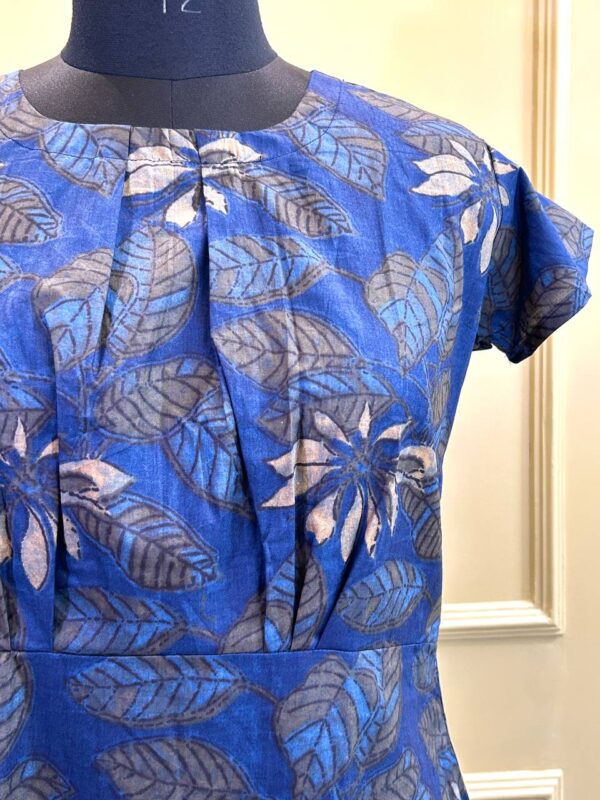 Midnight Petal Pleated Dress - Image 10