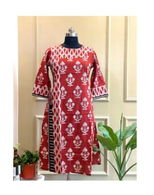 Rust Bloom Kurti