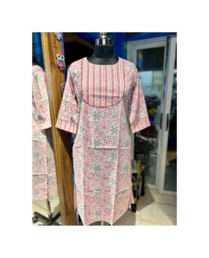 FLORAL PRINTED COTTON KURTI