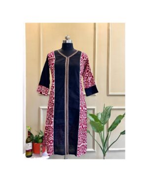 Scarlet Essence Batik Kurti