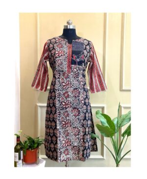 Kalamkari Fusion Kurti