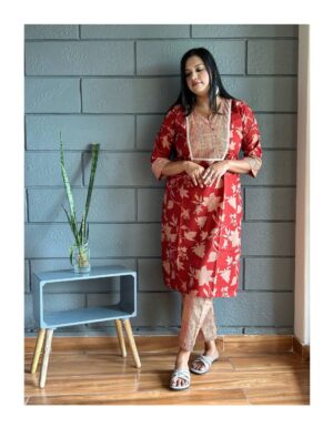 Rust Flora Cotton Set