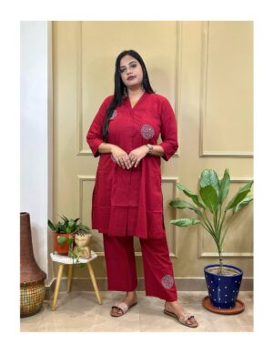Crimson Circle Co-ord Set