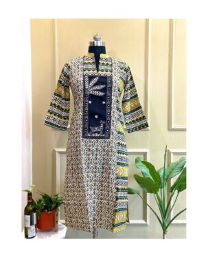 Tribal Forest Cotton Kurti