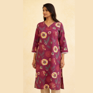 Anika Floral Long Kurti