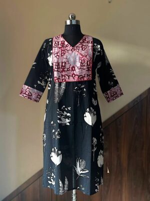 Midnight Botanica Angrakha Cotton Kurti