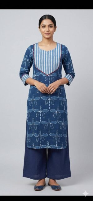 Indigo Dabu Kurti