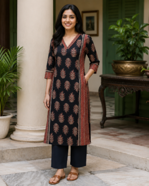 Nistha Original Ajrakh Kurti